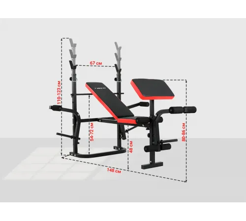 Скамья силовая со стойками UNIX Fit BENCH 120P