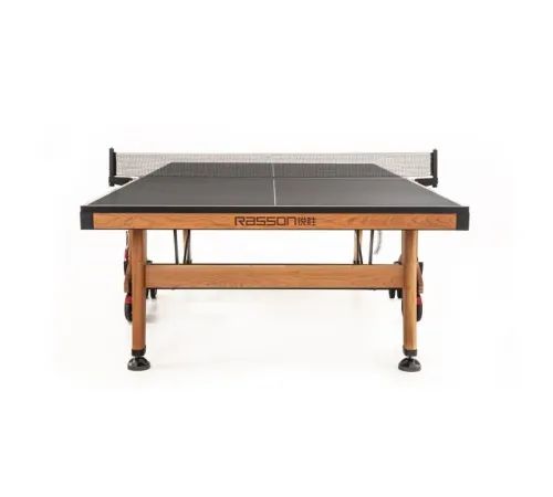 Теннисный стол складной для помещений "RASSON PREMIUM T03 Indoor" (274 х 152,5 х 76 см, натуральная вишня) с сеткой